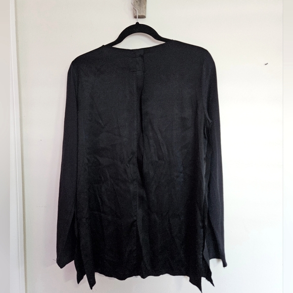GO BY GO SILK ICONIC top  BLACK silk SIZE L - Picture 2 of 6